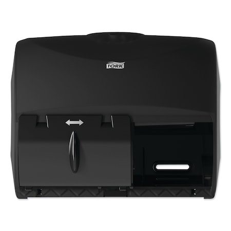 Tork Tork OptiCore Twin Toilet Paper Roll Dispenser Black T11, High Capacity, 565728 565728